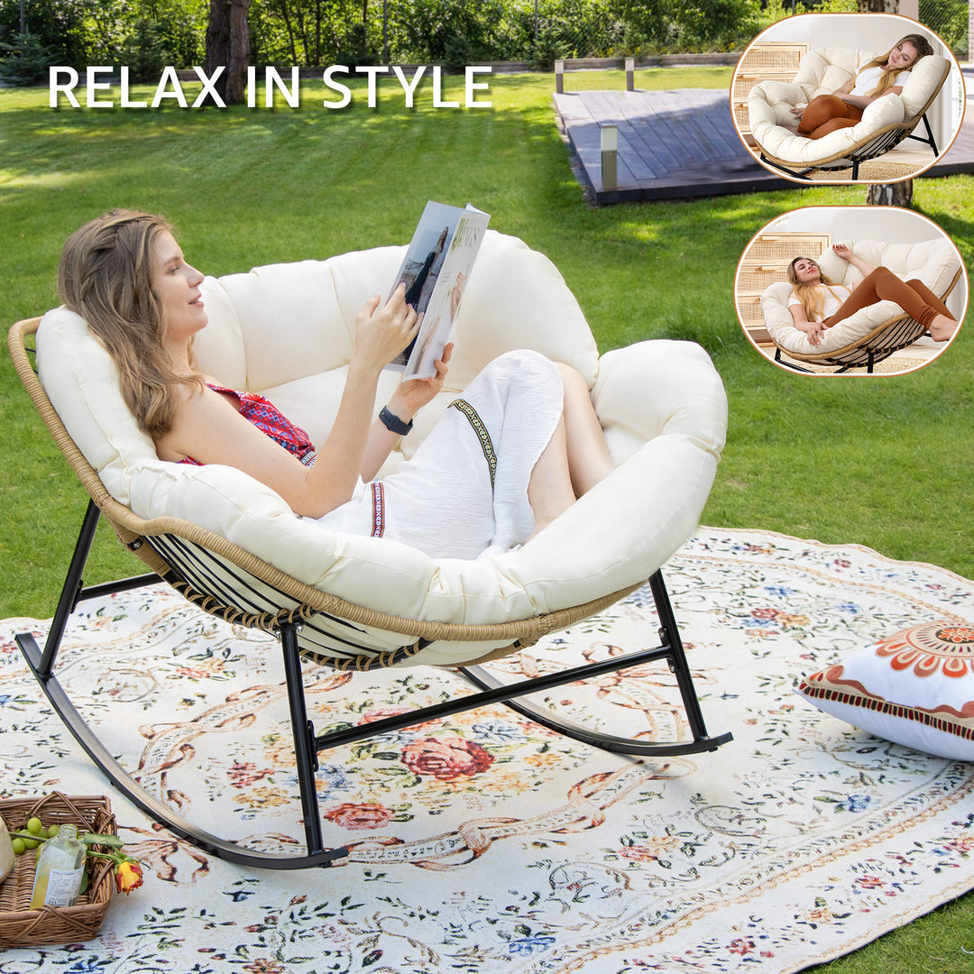 NICESOUL Patio Bohemian Sofa Set With Table 7 Seater 7 Piece