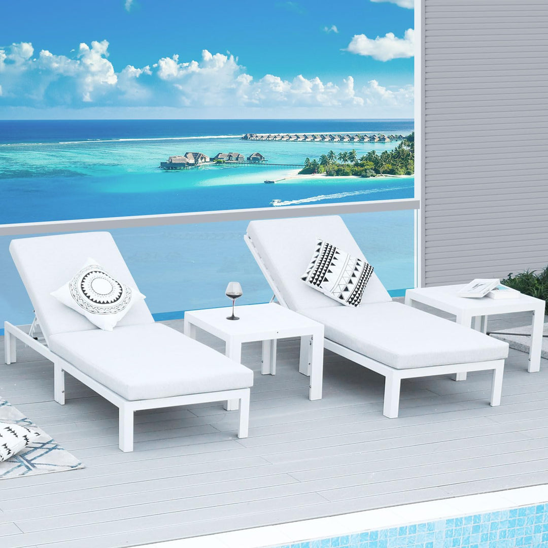 La Jolla Chaise Lounge-2 seat - Nicesoul Furniture#color_wal-lightgray