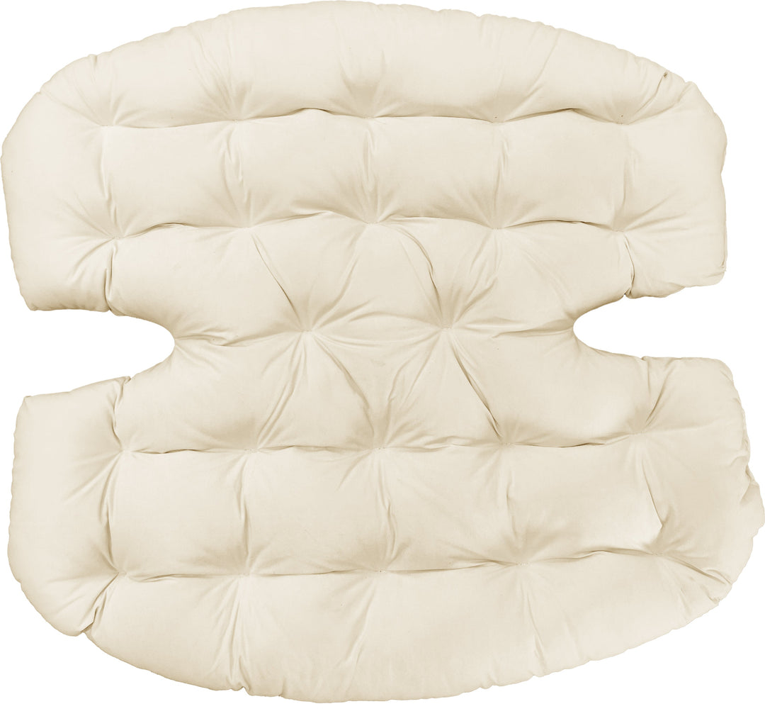 NICESOUL Outdoor Papasan Rocking Chair Seat Cushion#color_beige
