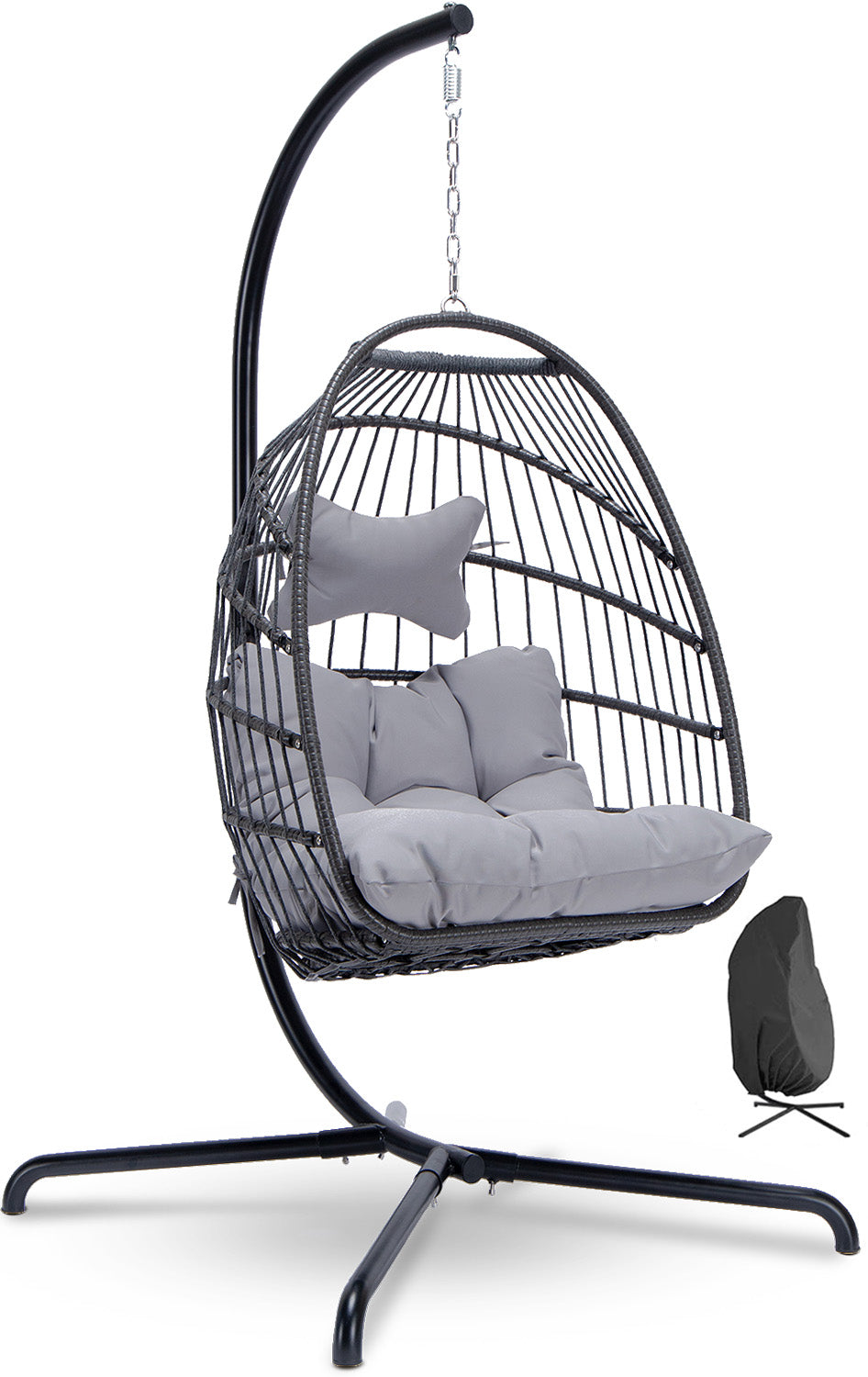 NICESOUL Swing Egg Chair with Stand