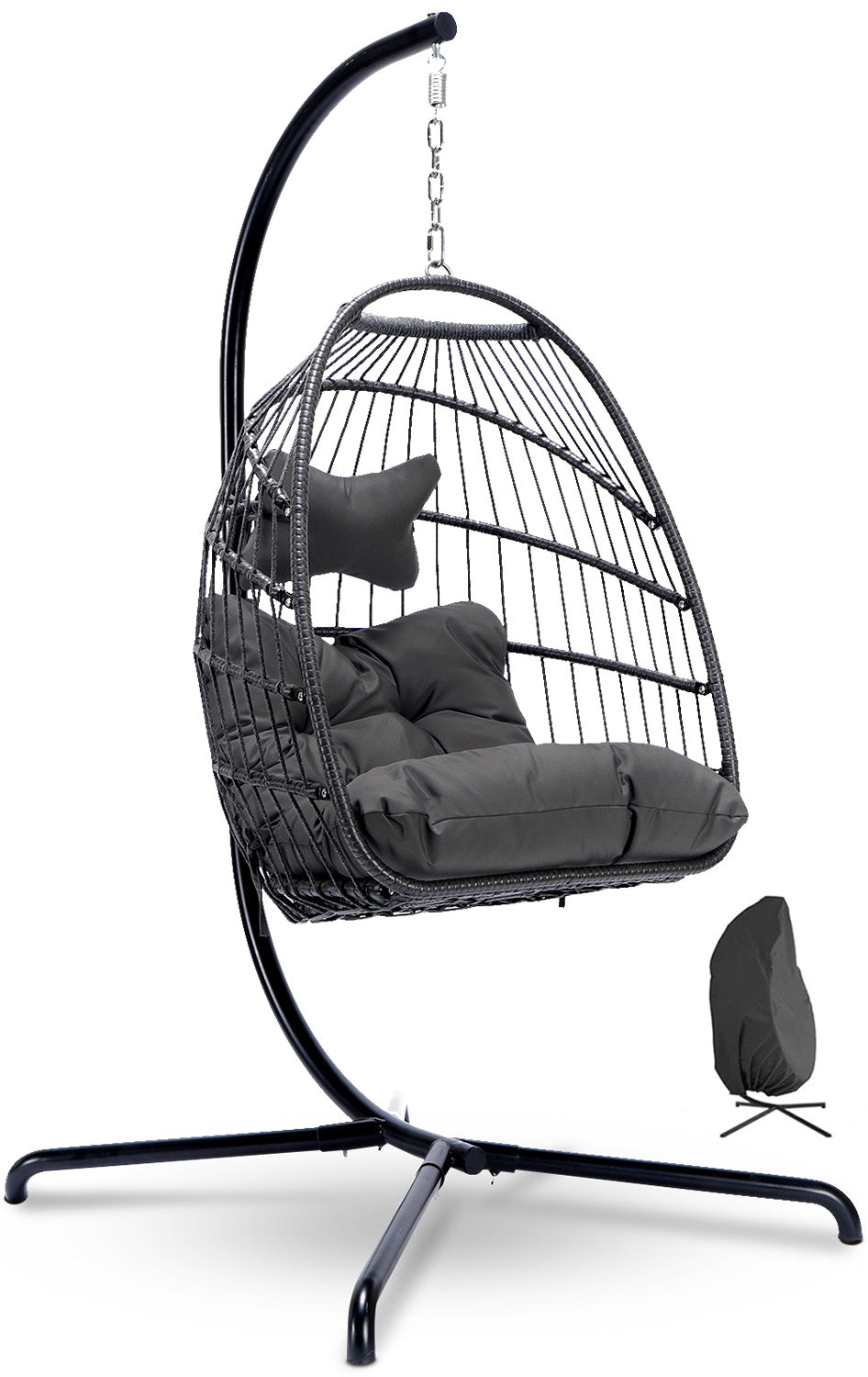 NICESOUL Swing Egg Chair with Stand