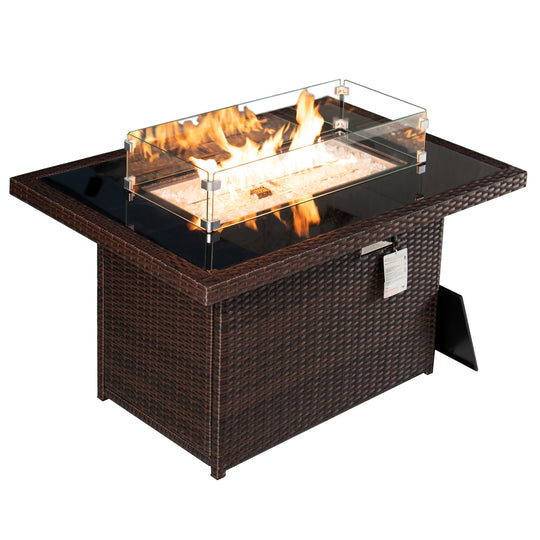 Eden Outdoor Charcoal Fire Pit Table - Nicesoul Furniture