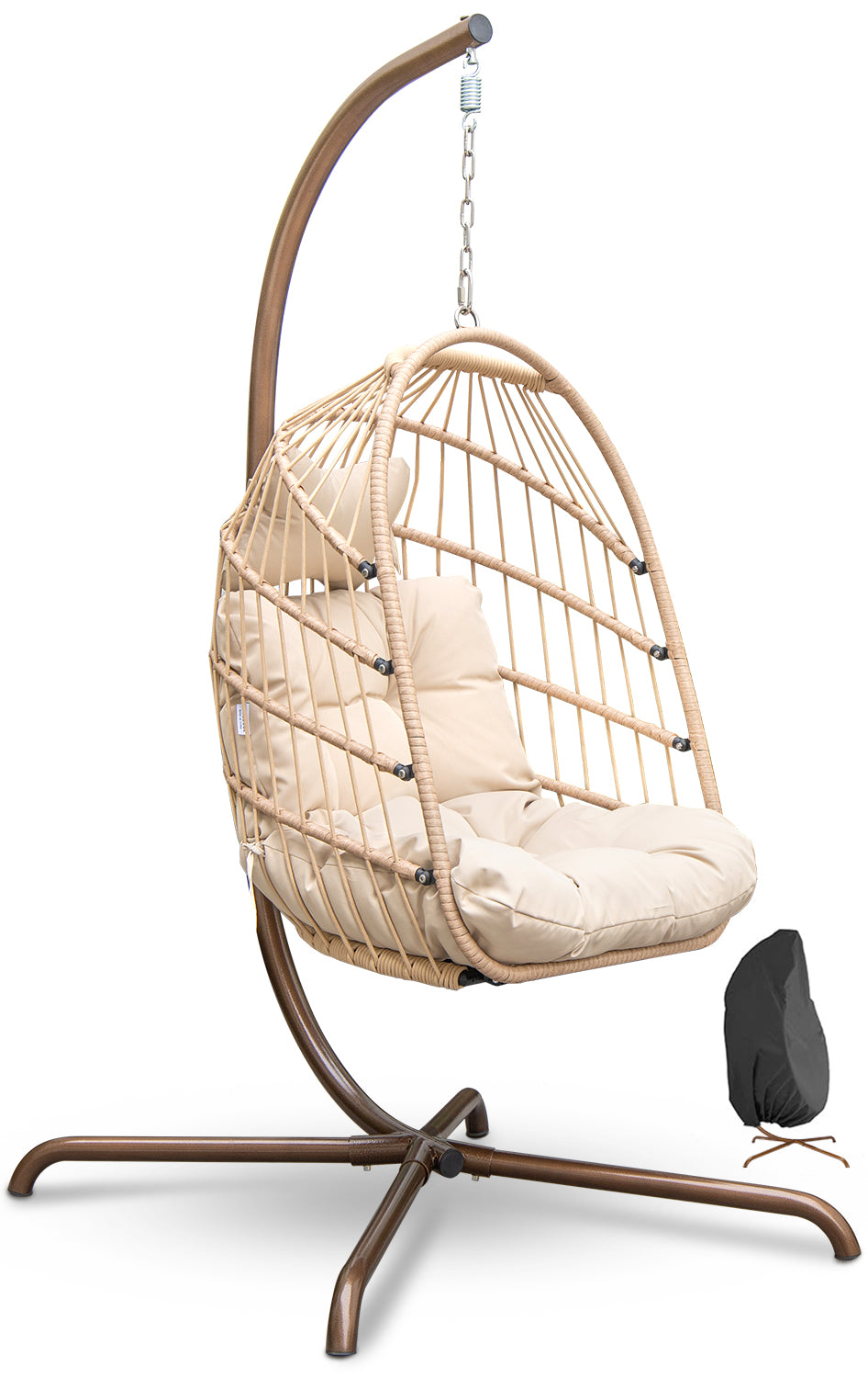 NICESOUL Swing Egg Chair with Stand