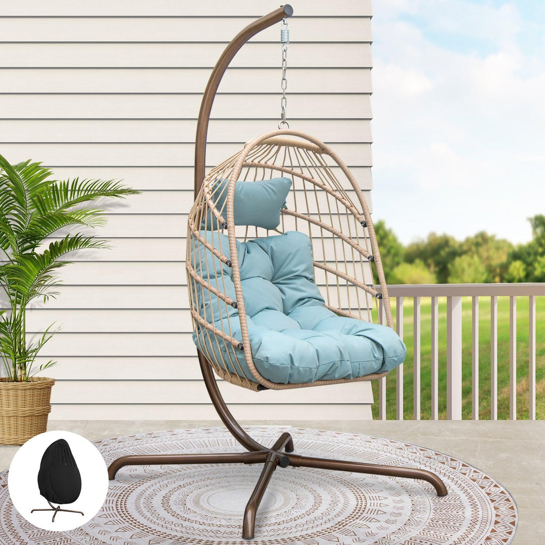 NICESOUL Swing  Egg Chair With Stand Hanging Egg Chair