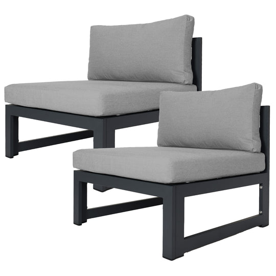 Patio Aluminum Chair Gray