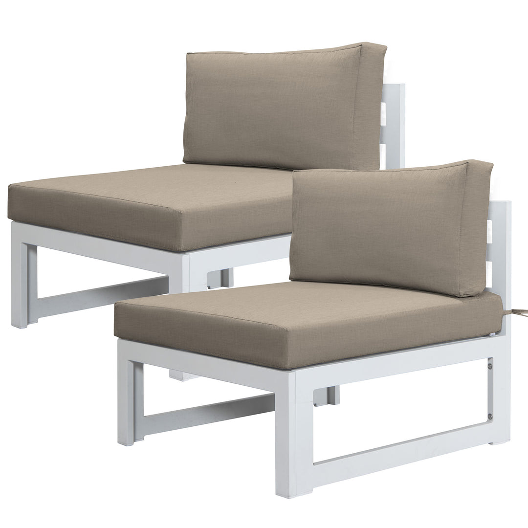 Patio Aluminum Chairs White