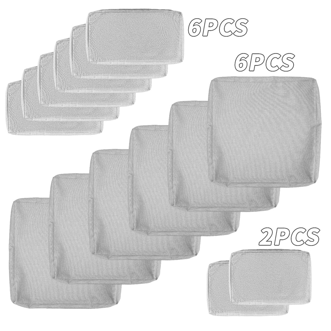 Patio Sofa Cushion Cover Set For 6 Seat