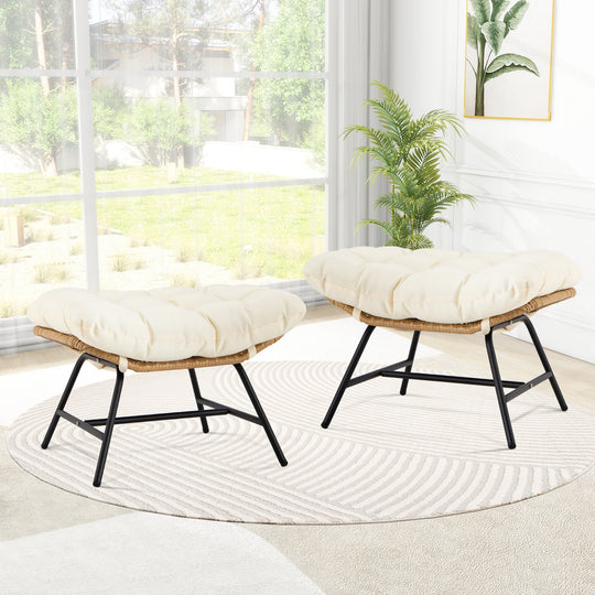 2-Pack Footrests for Stationary Egg Chair