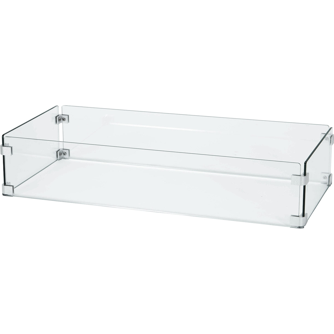 NICESOUL Fire Pit Wind Glass (Including Accessories)