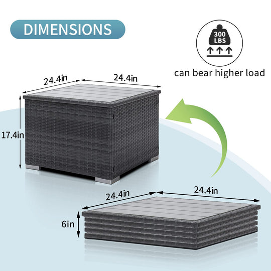 Eden Coffee Table in Charcoal - Nicesoul Furniture