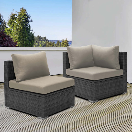 Eden Patio Outdoor Furniture Cushion cover set-6 Seat - Nicesoul Furniture