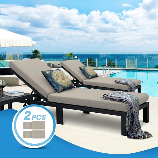 Patio Chaise Lounge Cushion Cover For 2 Seat