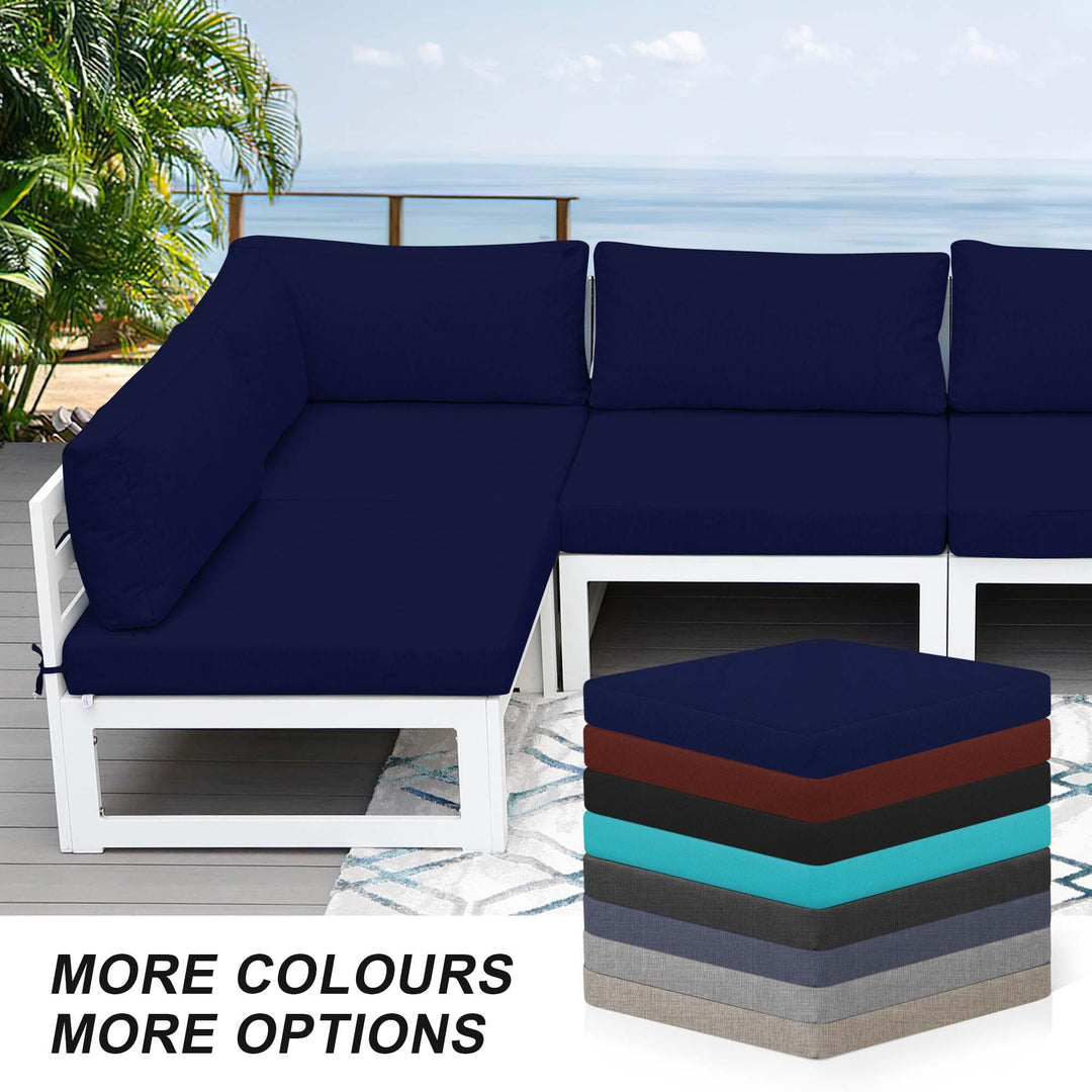 Patio Sofa Cushion Cover Set For 2 Seat